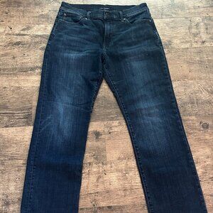 Mens Lucky Brand Dark Denim Straight Legged Jeans